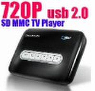 Low cost SD/MMC/USB external HDD media Player, med