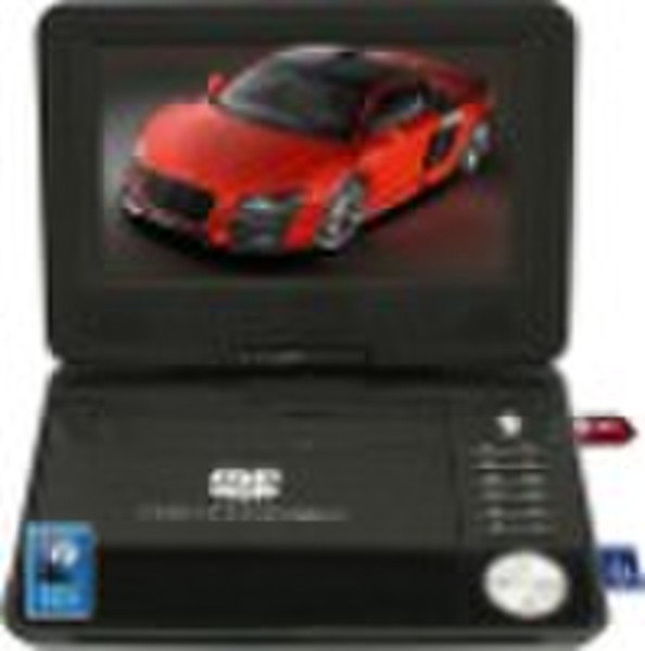 9'' 3D TV DVD player with 3D glasses