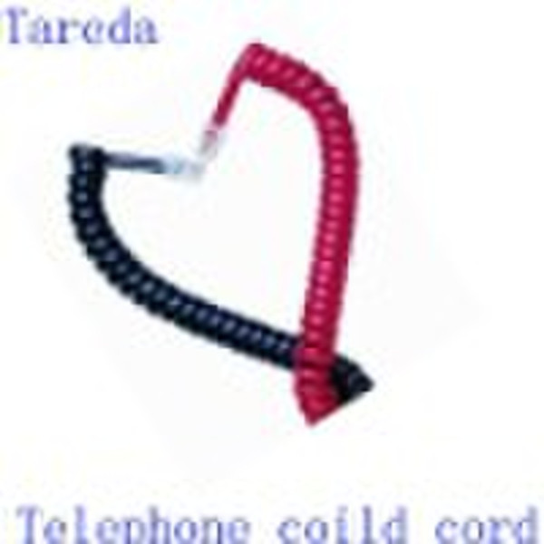 Telephone Coiled Cord with 2.5mm Plug