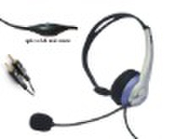 Lightweight PC headphone for Skype and Multimedia