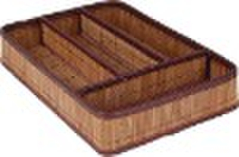 бамбук столовые приборы ящик