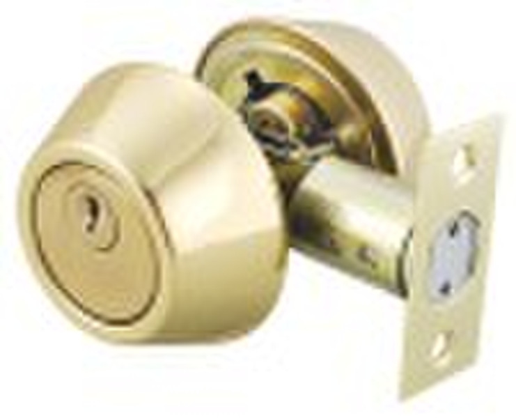 Латунь-одноцилиндровый-Deadbolt D302SB