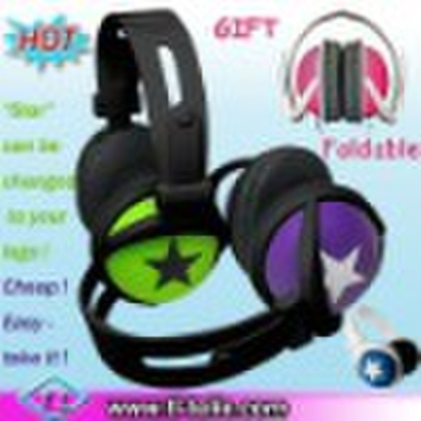 Promotion Star Folding headphone