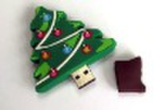 Plastic USB 2.0 as Christmas Gift XZG-CP1