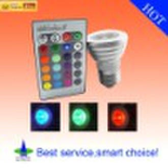 LED Color Changing Light Bulb with Wireless Remote