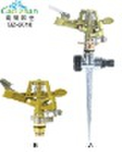 Metal Impulse Sprinkler with zinc spike