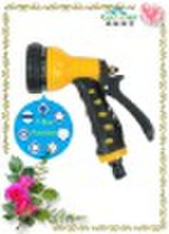 7-Dial Function Platic Garden Water Gun With Soft
