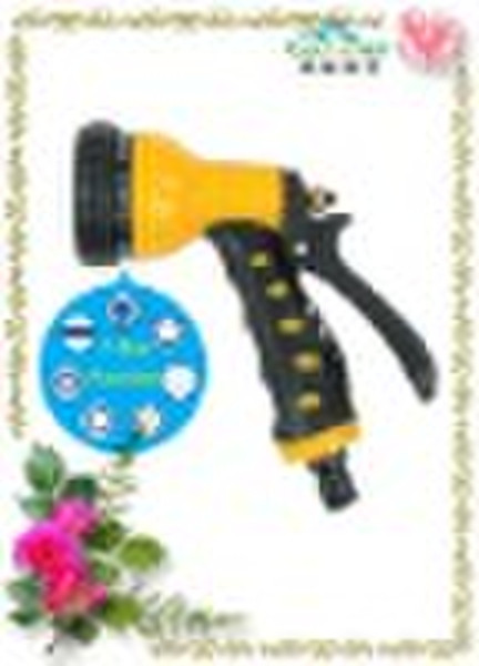 7-Dial Function Platic Garden Water Gun With Soft