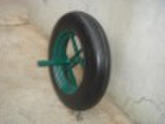 Solid rubber wheel