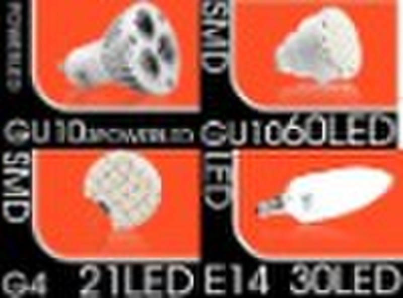 GU10  MR16 E27 G4  E14 20 21 30 36 48 54 60 66 80