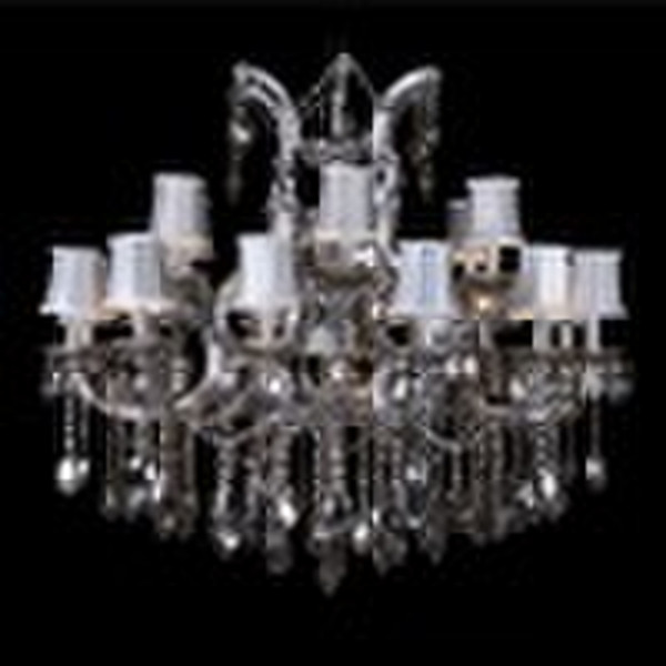 Contemporary Color Crystal Lamp 8070-12+6+1 Luxury