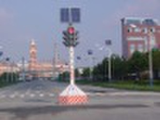 Solar portable traffic light