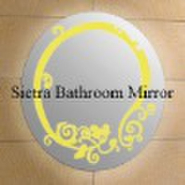 Round Venetian Etched Mirror With Neno Tube