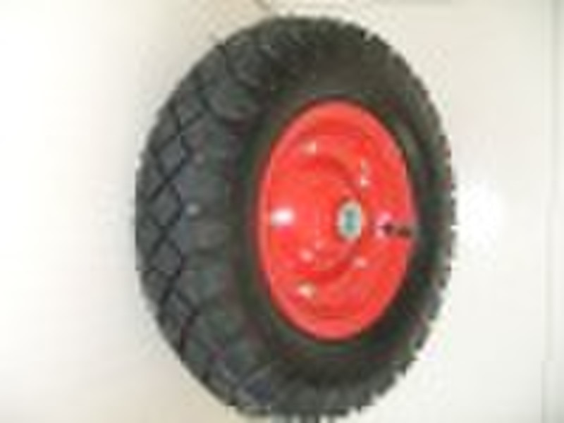 Inflatable rubber wheel 4.00-8
