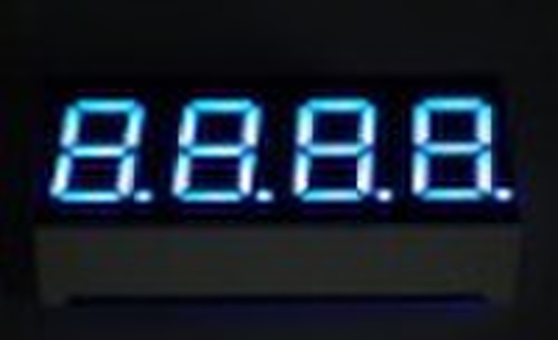 4 digits blue led digital display