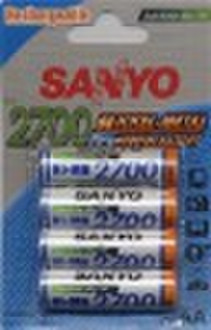 Sanyo NI-MH 2700mAh AA rechargeable battery