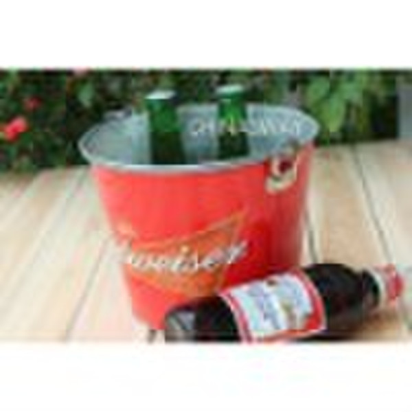 galvanzide ice bucket for beer holder