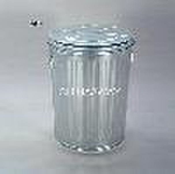 Galvanzide trash can with lid for household