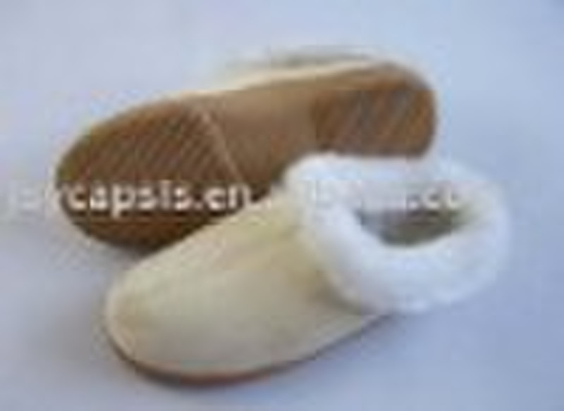 woman side stitching winter slipper