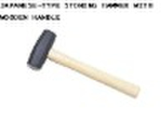 SLEDGE HAMMER WITH WOODEN HANDLE