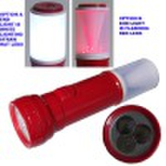 LED flashlight Double side/end with table lamp fun