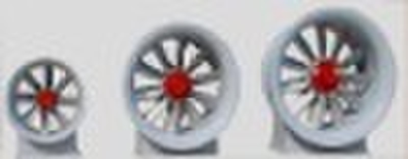 Textile energy-efficient axial fan