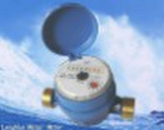 Single-jet, vane wheel, dry-dial water meter