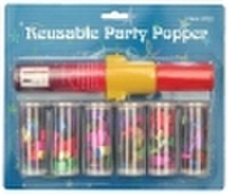 reusable party popper