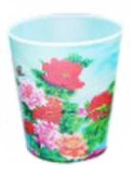 plastic dustbin with 3D image