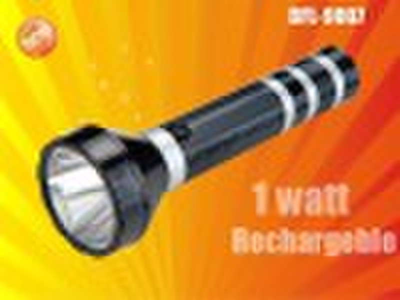 High power Rechargeable Flashlight
