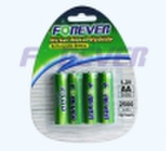 AA/2500mAh/NiMH rechargeable battery