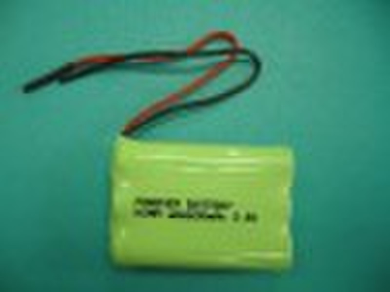 3*aaa600b nimh battery pack for emergency lighting