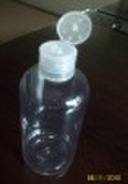 250ml PET round  transparent bottle with flip top