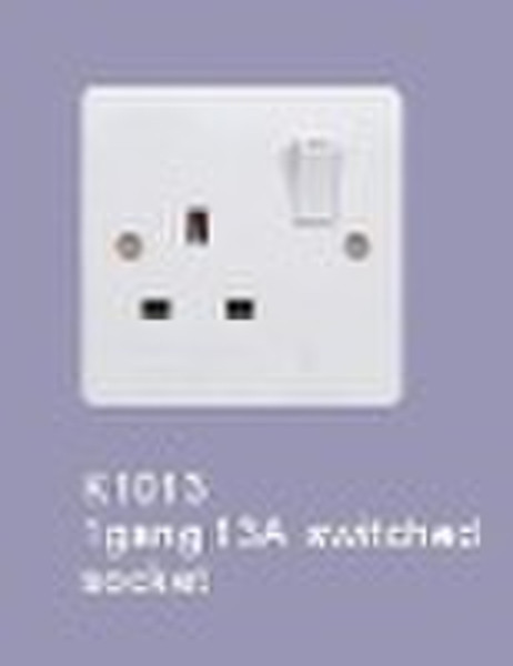 one gang 13A switch and socket (K1013)