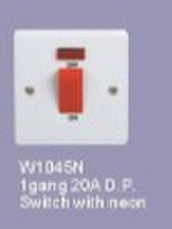 one gang 45A D.P. light switch