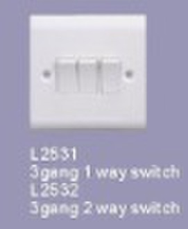 Three gang one way switch (L2531)