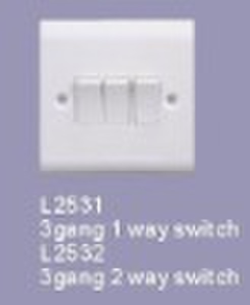 Three gang one way switch (L2531)