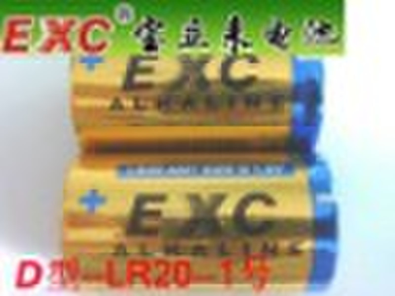 EXC alkaline battery AM1-D-LR20