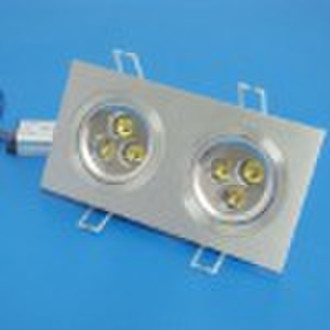 surface finish square high power 6w led ceiling pa