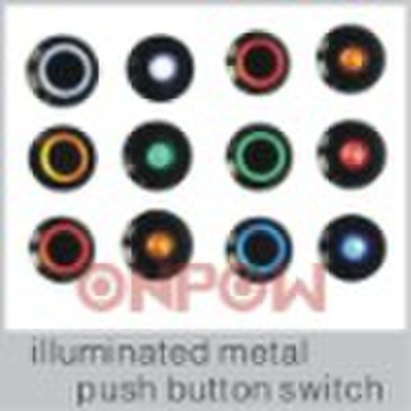 metal push button switch,illuminated push button s