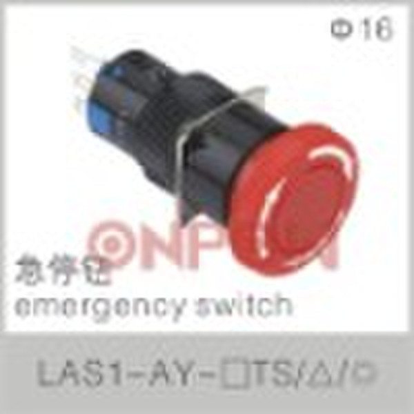 round emergency push button switch LAS1-A