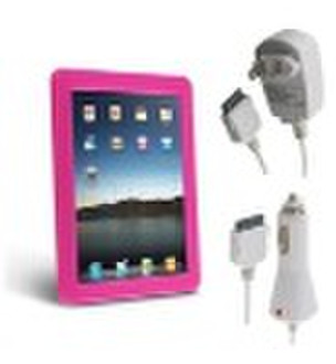 Car charger+Travel Charger+Silicone Case Skin For