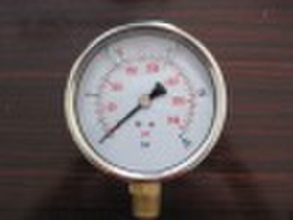 Oil-filled stainless steel pressure gauge