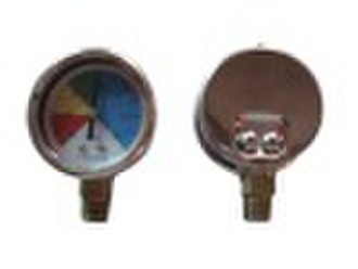 General pressure gauge with Steel black case