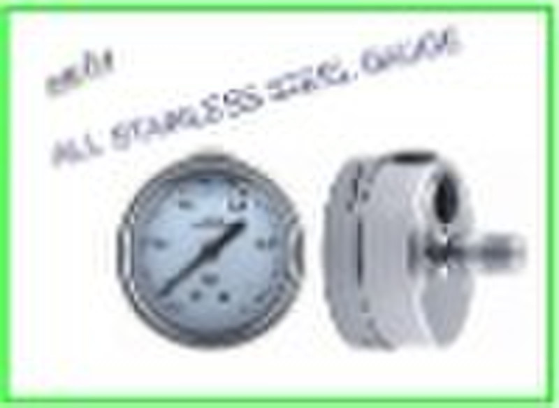 All Stainless Steel Manometer With Shrink Bezel (w