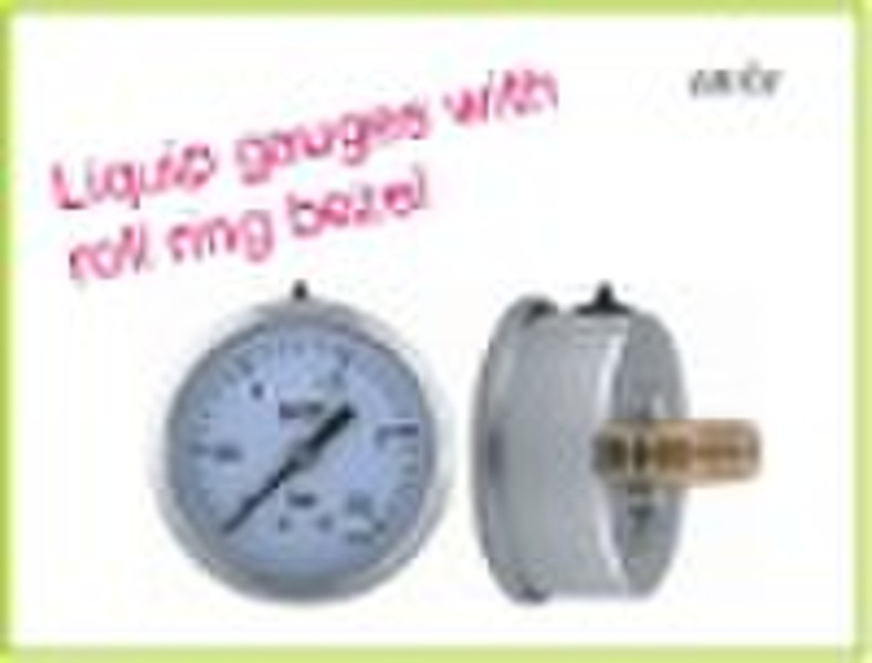 LIQUID MANOMETER WITH ROLL RING BEZEL(SEAL)