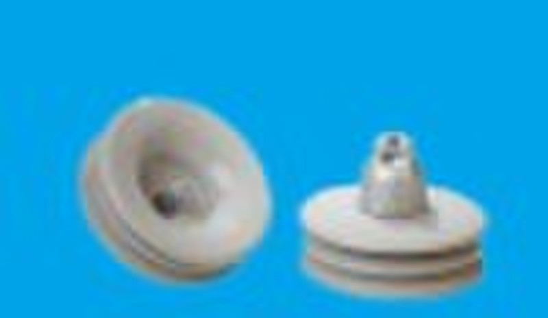 suspension insulator with three sheds (anti-pollut