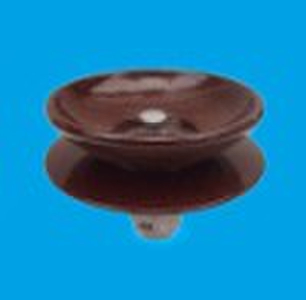 Suspension Insulator with double-sheds(Brown glaze