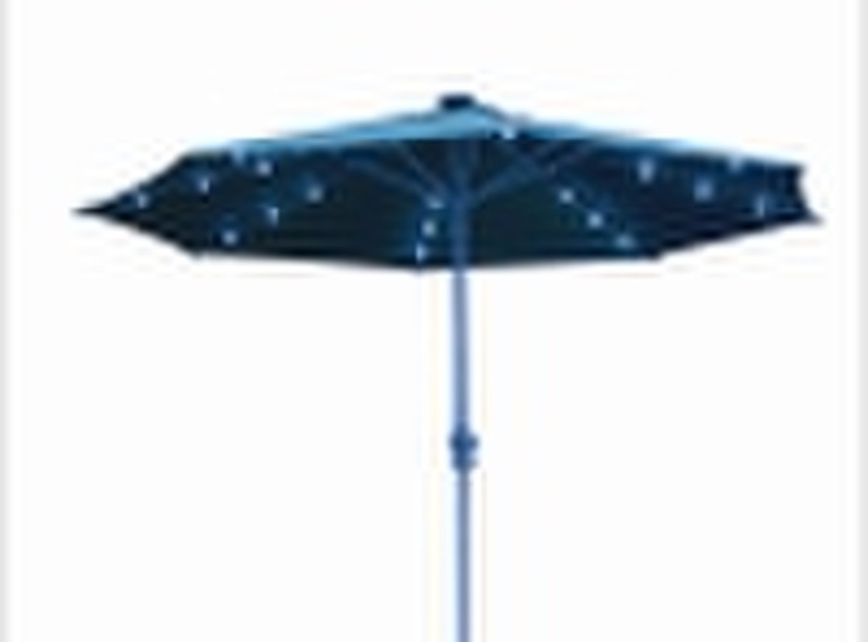 Alu. Umbrella with Solar Light