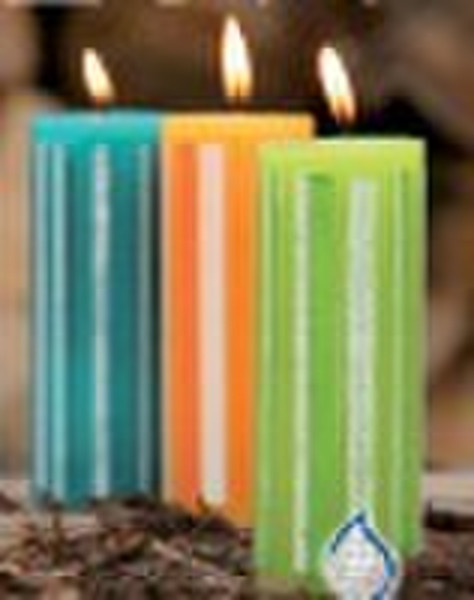 Summer Paraffin Wax Pillar Candles  PKR 50/130 Nor
